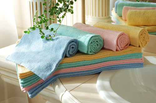 12 Asciugamani Viso Colorati